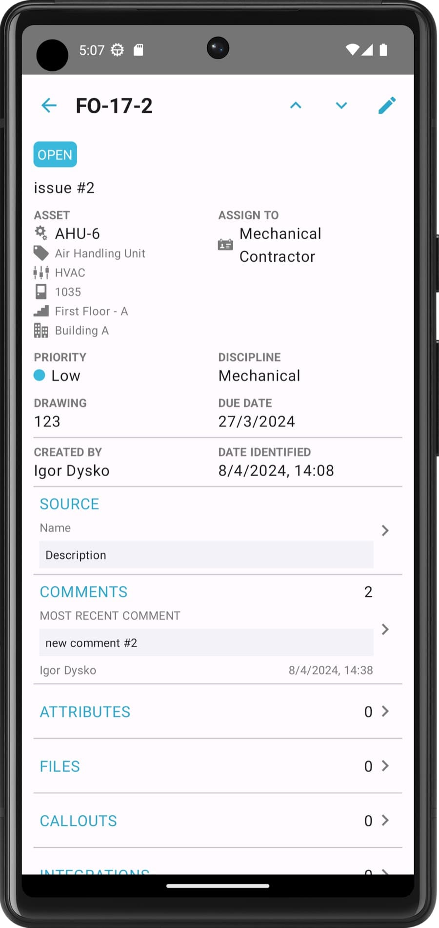 Issue tracking