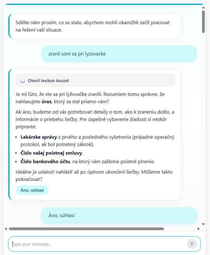 Cílený průběh konverzace