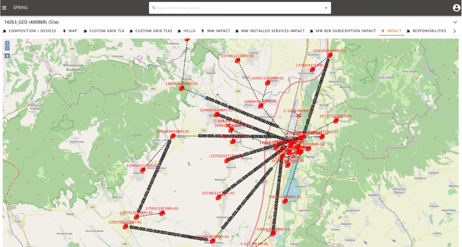 Visualisierung der Auswirkungen