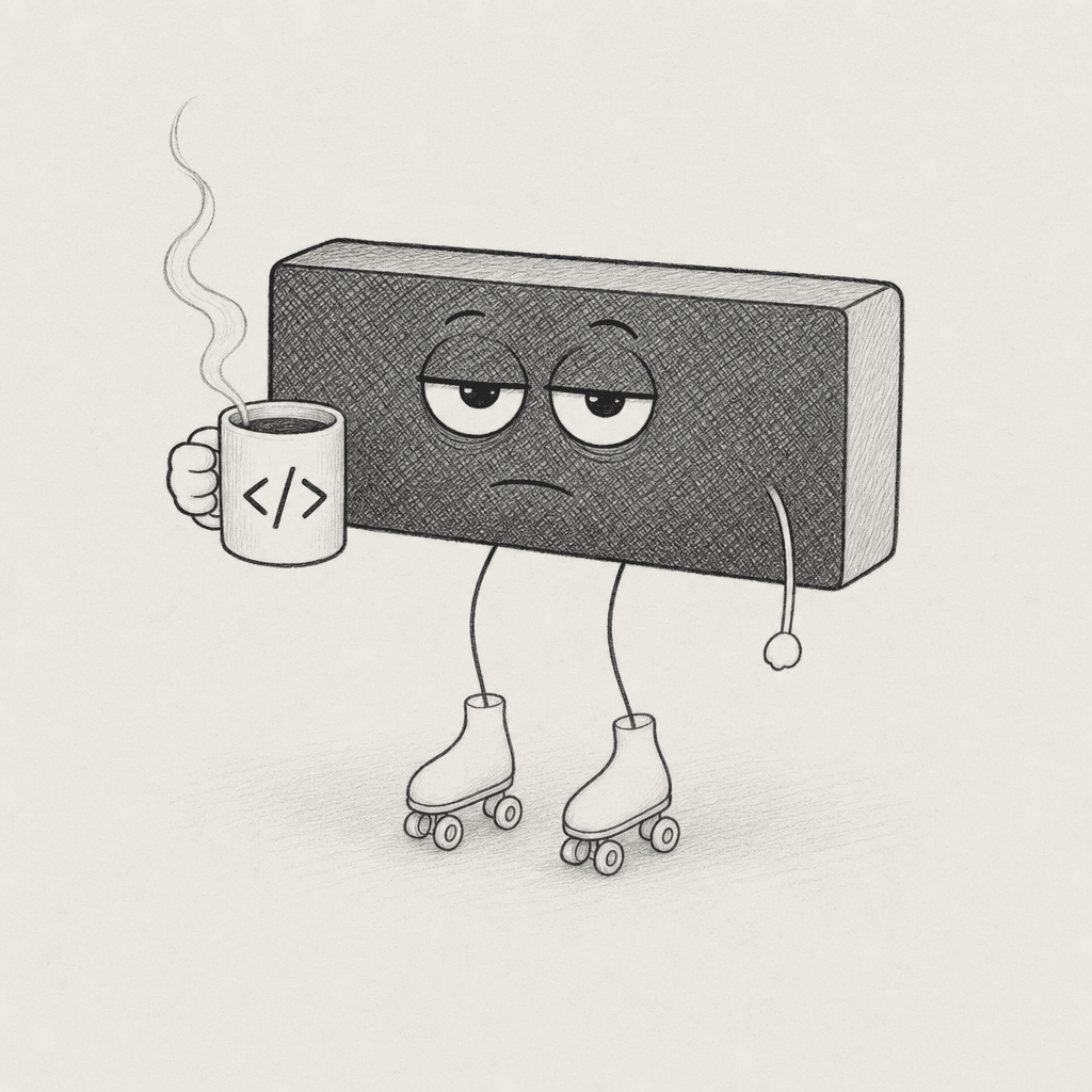 Ilustrace maskota Koderia